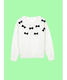 KOBE LETTUCE | グログランリボン付ニット(ニット/セーター)