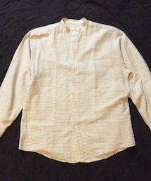 VINTAGE | ギンガムチェックのグランパシャツ(シャツ/ブラウス)