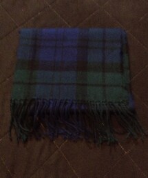 GU | グリーンxブルーのチェック(マフラー)