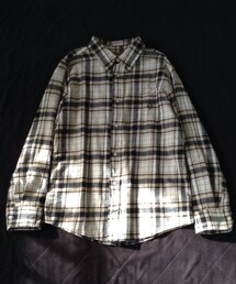 VINTAGE | ホワイト〜ブラウンのチェックシャツ(シャツ/ブラウス)