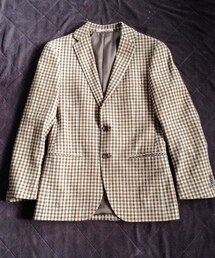 green label relaxing | ブラウンxベージュのテーラードジャケット(テーラードジャケット)