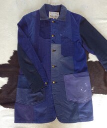 GOWEST | デニムパッチワークステンカラーコート(ステンカラーコート)