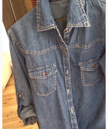 no brand | やわらかデニムシャツ(シャツ/ブラウス)