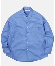 Graphpaper | graphpaper Broad Oversized L/S Regular Collar Shirt BLUE サイズFREE(シャツ/ブラウス)