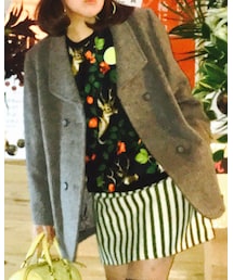 肩パット入りウールコート | ダウンジャケット/コート