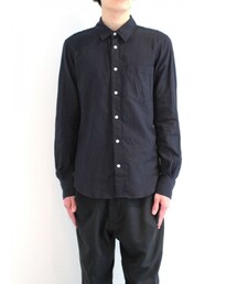 FACTOTUM | 綿カシミアビエラプリーツシャツ(シャツ/ブラウス)