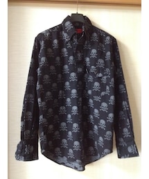 YAMANE | ドクロ柄プルオーバーＢＤシャツ(シャツ/ブラウス)