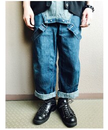 EVISU | ダブルニーオーバーオール(サロペット/オーバーオール)