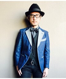 YAMANE | デニムタキシード(テーラードジャケット)