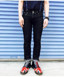 EVISU | スキニーブラックジーンズ(デニムパンツ)