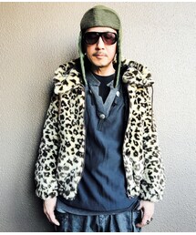WORLD WIDE LOVE! | もこもこレオパードパーカ(ブルゾン)