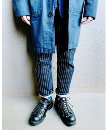 EVISU | ウォバッシュストライプデニムパンツ(デニムパンツ)