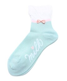 MILK | シュー・ア・ラ・Socks  サックス×ピンク(ソックス/靴下)