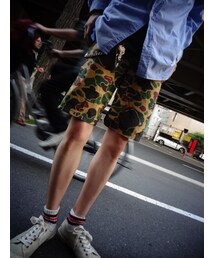 80's　カモフラショーツ(その他パンツ)