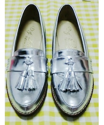 D+AF 銀色小流蘇樂福鞋(その他シューズ)