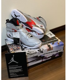 NIKE | NIKE AIR JORDAN 8 RETRO SP “Reflect Silver/Cardinal Red(スニーカー)