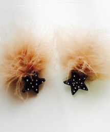 Cheek | Black✖︎Farピアス(ピアス（両耳用）)