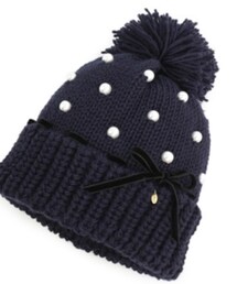 CA4LA | パールリボンボン(ニットキャップ/ビーニー)