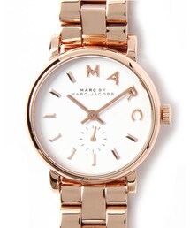 Marc by Marc Jacobs | BAKER PINKGOLD WHITE 28mm(アナログ腕時計)