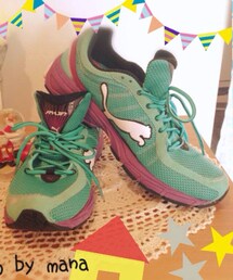 PUMA | ＊コンプリートライジンJW
＊ミント/パープル系
 
ジム用に春頃買った室内履き
引越し先にスポーツジムが近場に無いので、もう外履きにしようと思います 笑*
 
履きやすさ、履き心地、軽さ抜群なんです◎
なので、履かなくちゃ勿体無い‼︎
早速コレ履いてウォーキング始めました(スニーカー)
