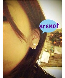 arenot | パール×ギザギザピアス(ピアス（両耳用）)