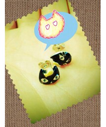 おさかなニャンコピアス(ピアス（両耳用）)