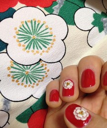 ふりふ | 椿柄の着物(浴衣)