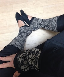 UNKNOWN. | フェアアイルのレッグウォーマー
手足セットアップ(レッグウォーマー)