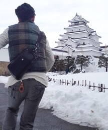 THE NORTH FACE PURPLE LABEL | 転写のツイードダウベスト(ダウンベスト)