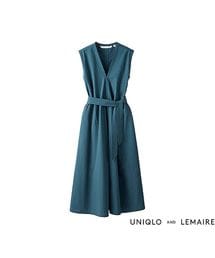 UNIQLO | WOMEN シアサッカーワンピース（ノースリーブ）＋E(ワンピース)