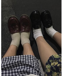 不明 | 赤のローファー(その他シューズ)