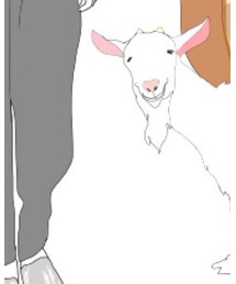 スーさんにつられて笑うヤギ | ラッピングキット