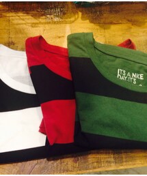 DOUBLE NAME | 太ボーダーT(Tシャツ/カットソー)