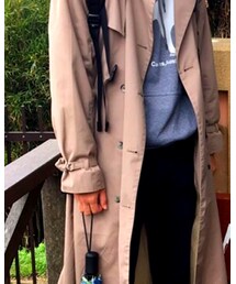 London fog | 古着屋さんで買ったのですが、外国の物はサイズが大きいので、僕はあえてレディース物を買いました!(トレンチコート)