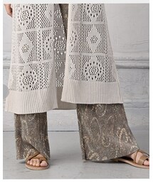 しまむら | ペイズリー柄プリーツパンツ(近藤千晶)(パンツ)