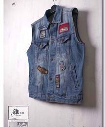 雜衣舖時尚服飾精品 | 貼布牛仔背心(タンクトップ)