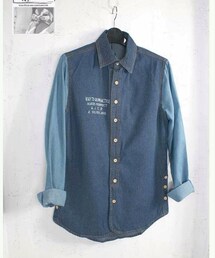 雜衣舖時尚服飾精品 | 木釦拼接牛津衫(シャツ/ブラウス)