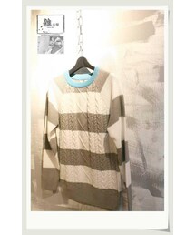 雜衣舖時尚服飾精品 | 混色麻花條紋毛線衣(その他トップス)