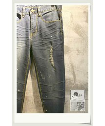 雜衣舖時尚服飾精品 | 潑漆抓破哈倫牛仔褲(デニムパンツ)