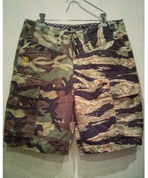 NEXTRIBE  | crazy camo half pants(カーゴパンツ)