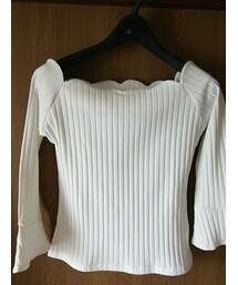 HERE'S | スカラップカットソー(Tシャツ/カットソー)