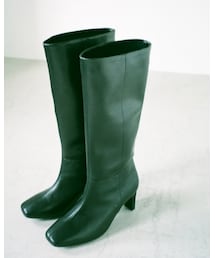 STYLE MIXER | スクエアトゥレザーロングブーツ(ブーツ)