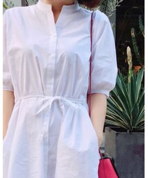 under brown | シャツワンピース