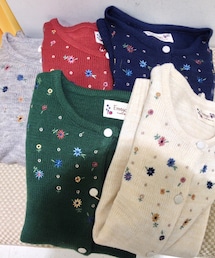 sanjuan | お花刺繍ニットカーディガン(カーディガン/ボレロ)