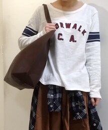 sanjuan | フットボールロンＴシャツ(Tシャツ/カットソー)