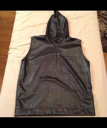 WHITELAND | レザーフーディ
(パーカー)