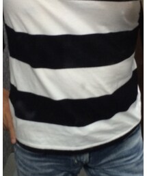 インナーはボーダーだよ😅 | Tシャツ/カットソー