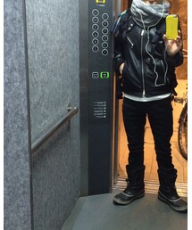 今日のコーデ😅 | ライダースジャケット