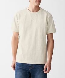 無印良品 | 太番手　天竺編みガゼット付き半袖Ｔシャツ(Tシャツ/カットソー)