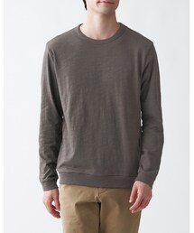 無印良品 | ムラ系天竺編み長袖Tシャツ(Tシャツ/カットソー)